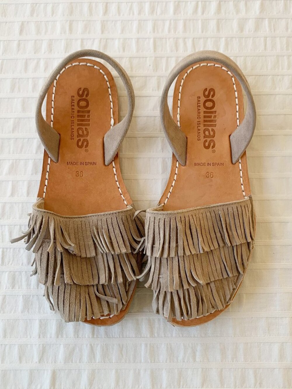 Anthropologie Solillas Fringe Sandals NWOT • Women's 5